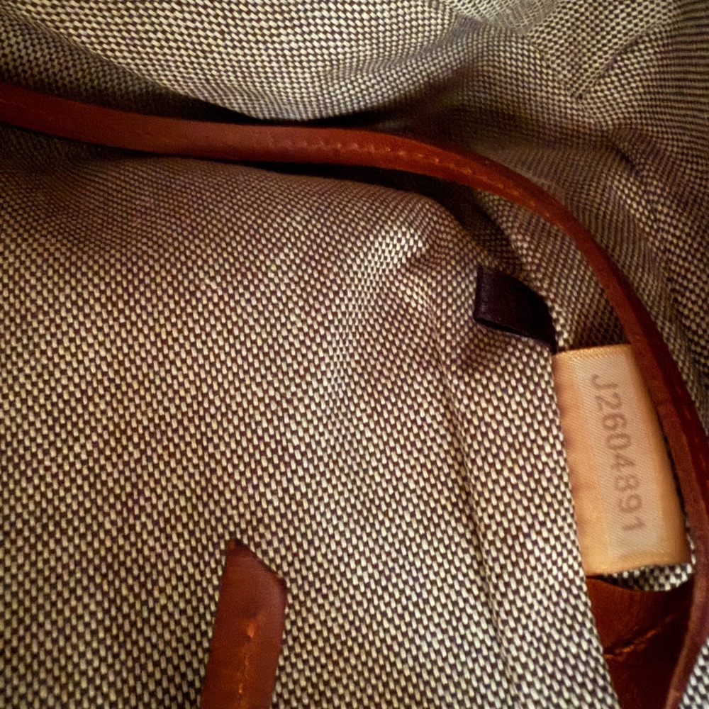 Dooney & Bourke White Leather Satchel with Brown Trim and Strap - Picture 10 of 10